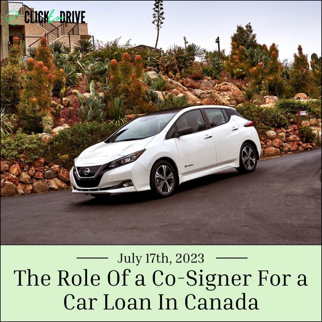 The Role Of a Co-Signer For a Car Loan In Canada