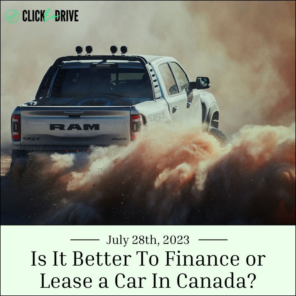 Is It Better To Finance or Lease a Car In Canada?