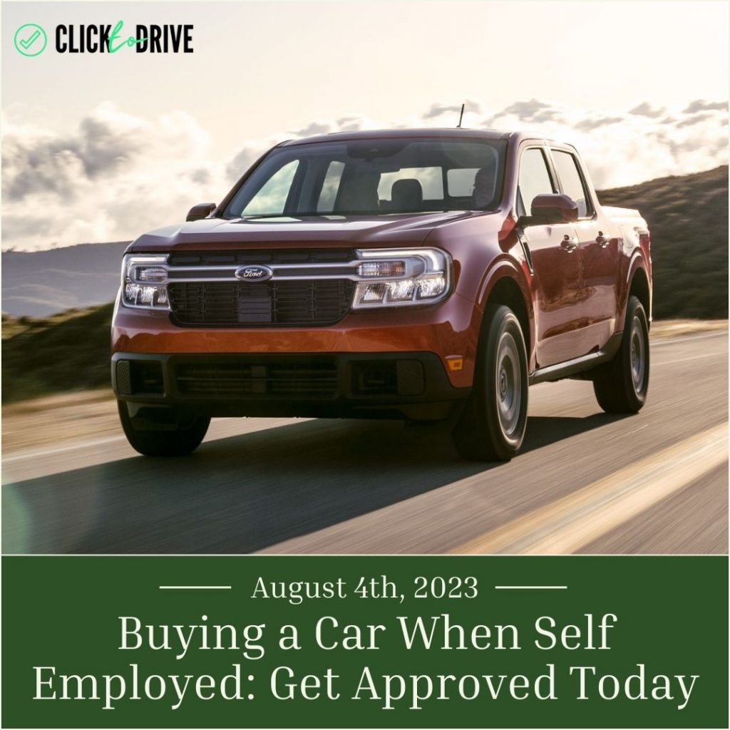 Buying a Car When Self Employed: Get Approved Today