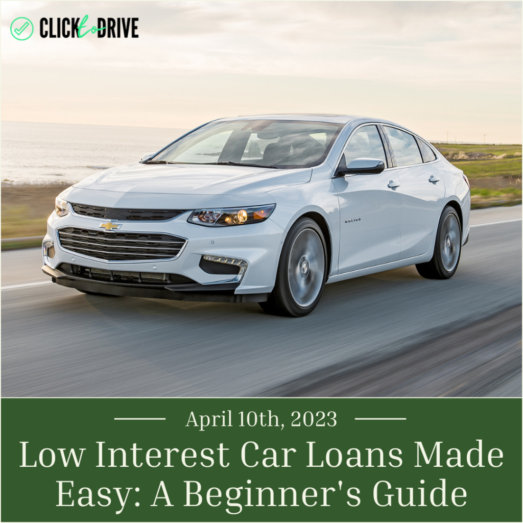 Low Interest Car Loans Made Easy: A Beginner's Guide